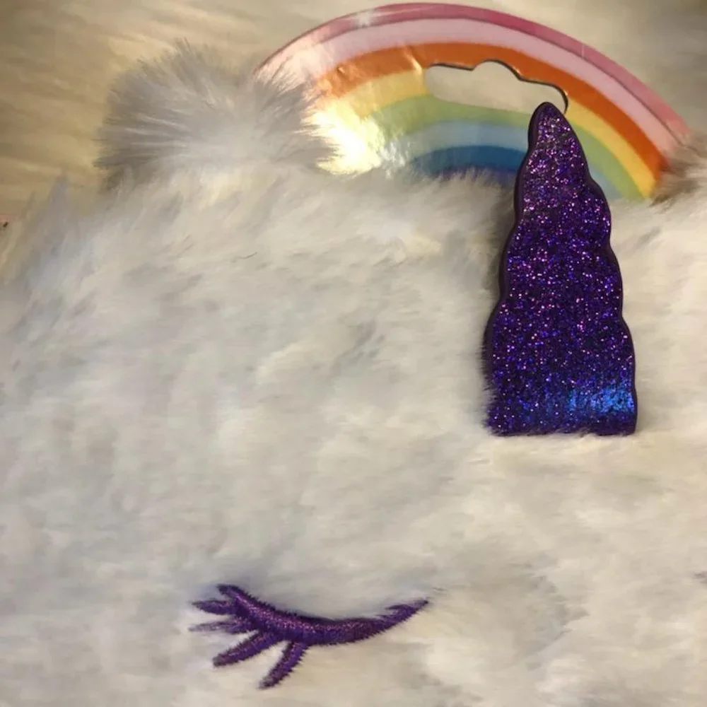 Fuzzy Unicorn Sleeping Mask